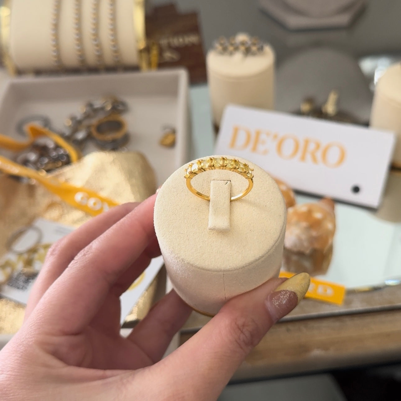 Golden Gem Ring
