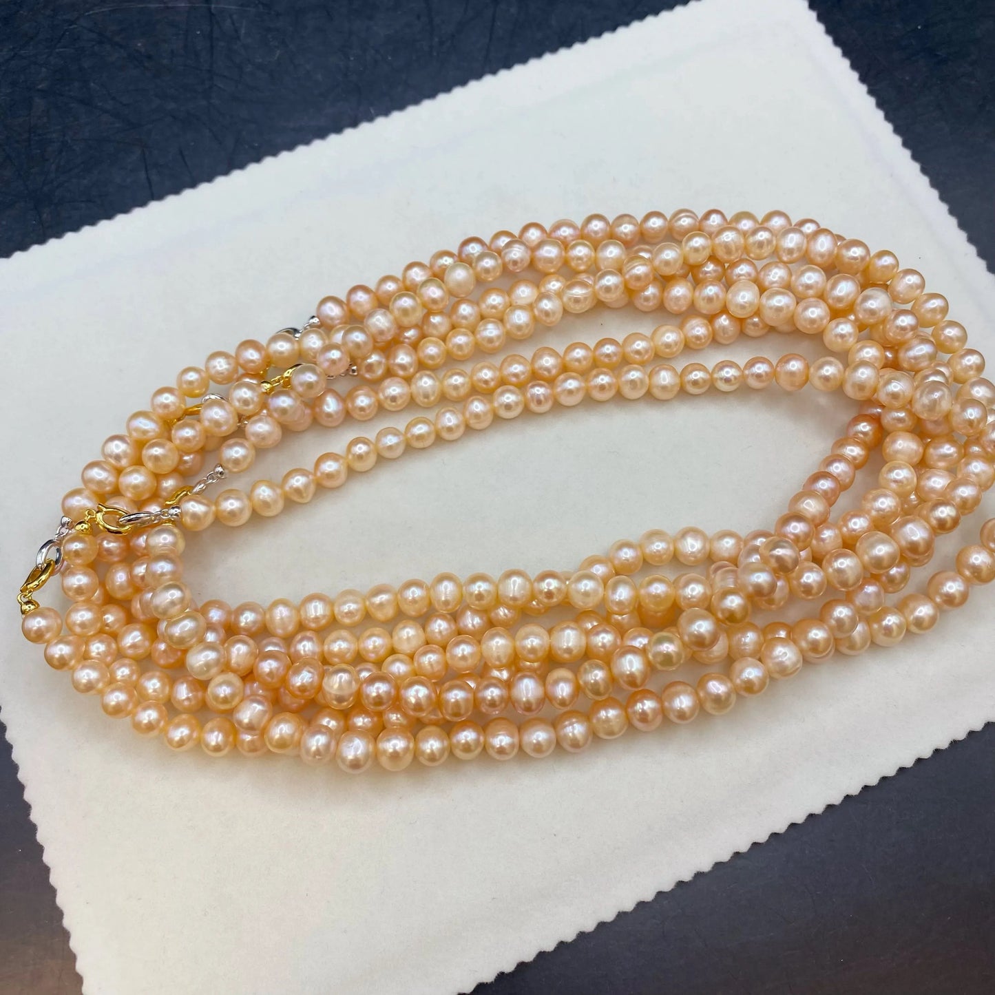 Golden Pearl Necklace