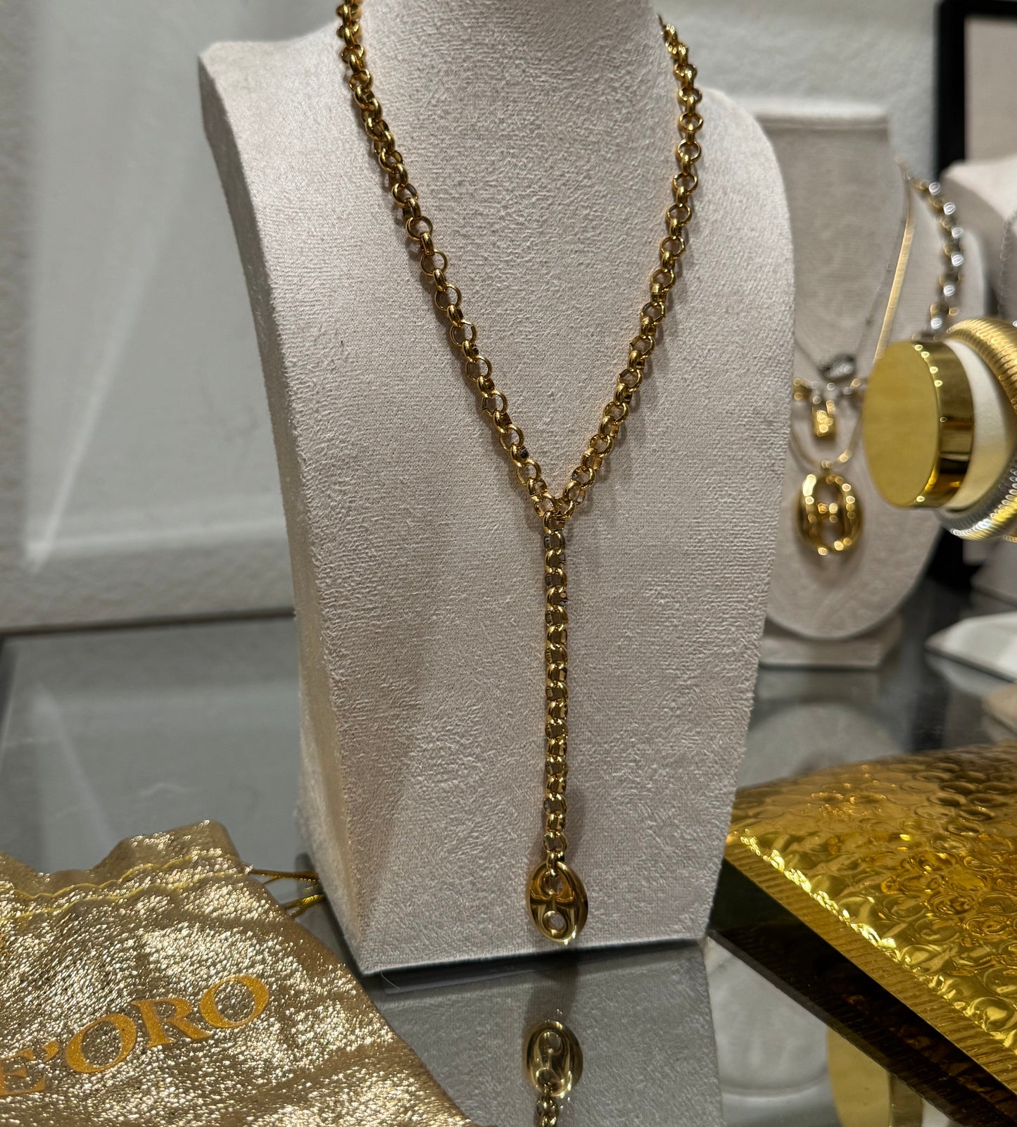 Golden Rollo Necklace