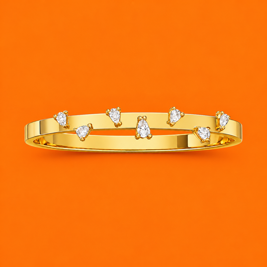 Golden “She’s a Marquise” bangle