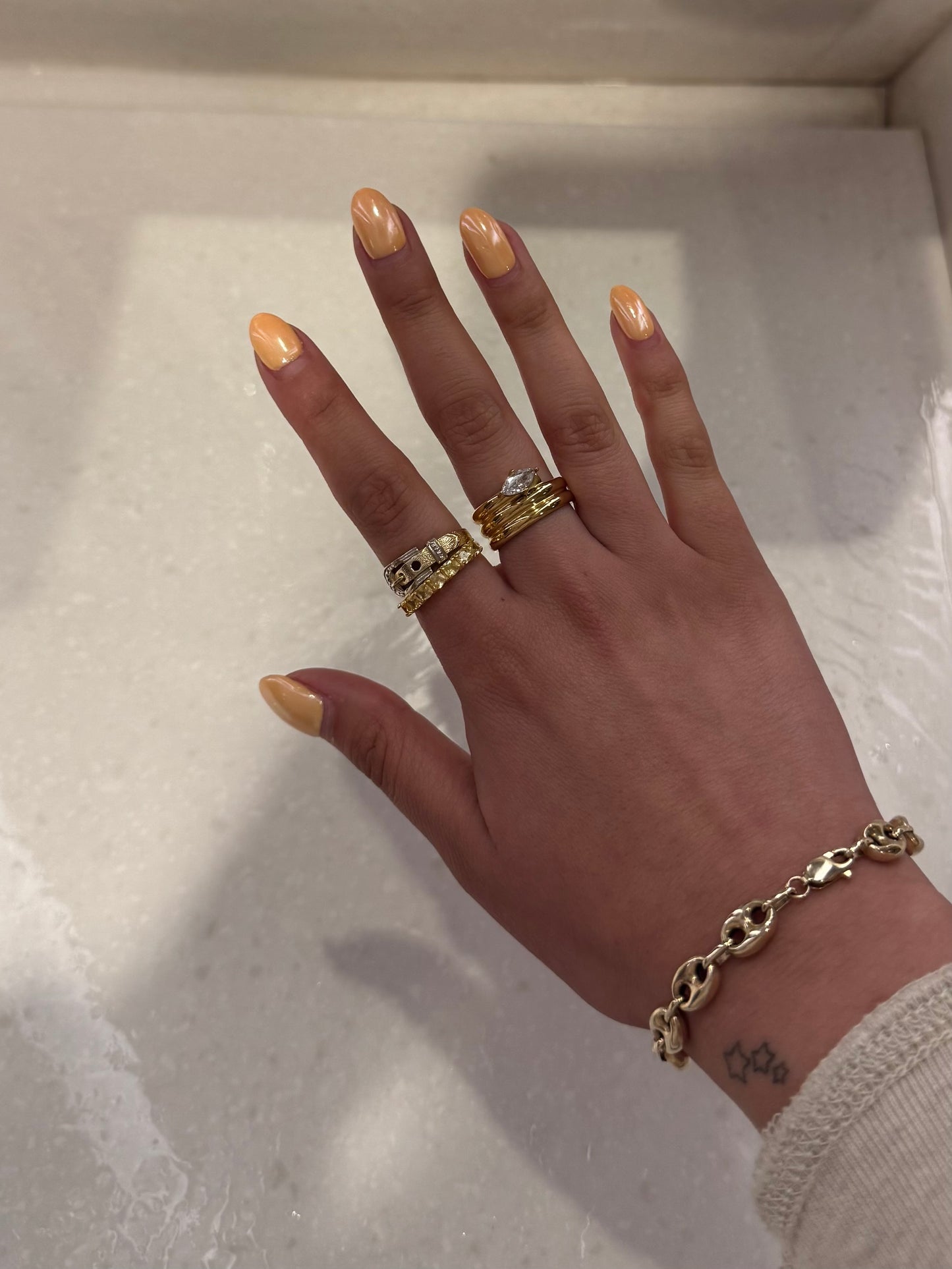 Golden Marquise Gem